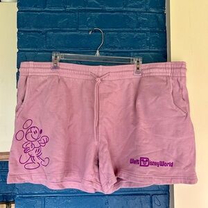 Disney Women's Lavender Athletic Shorts with‎ Purple Accents